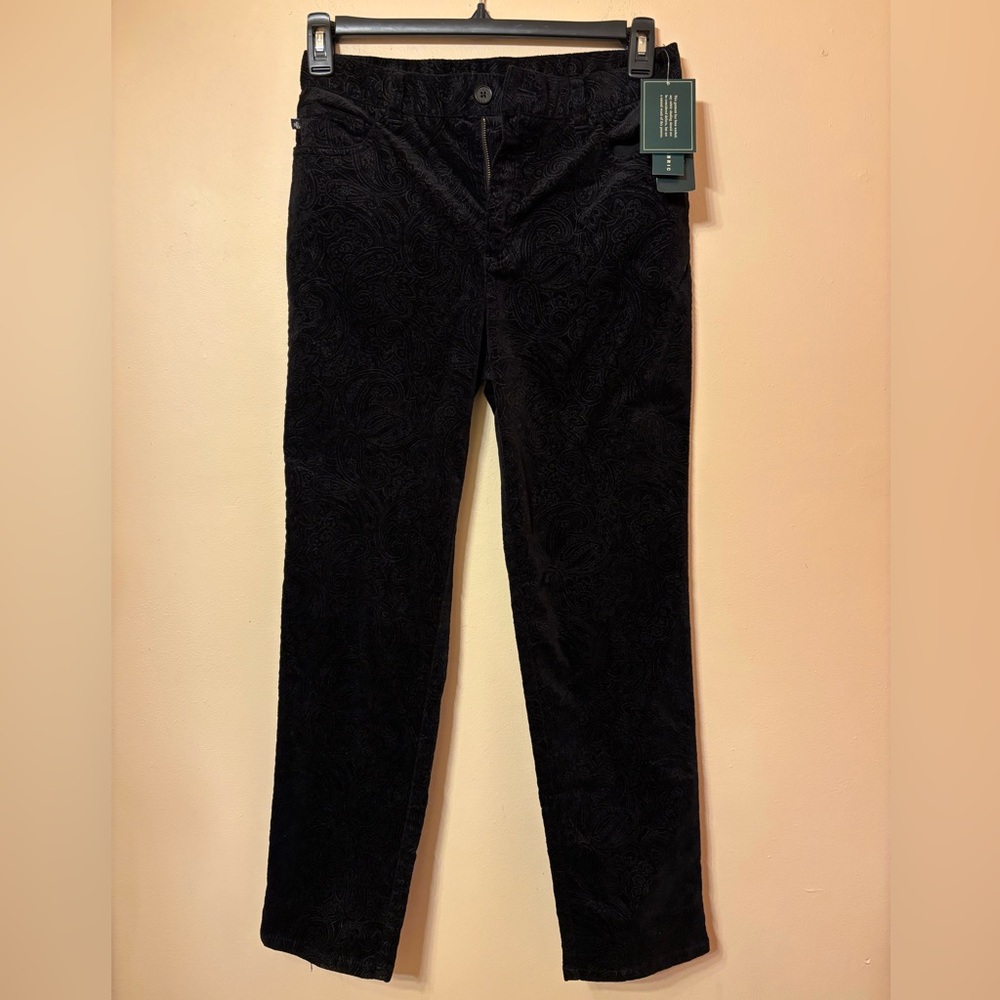 Lauren Ralph Lauren paisley pattern Black Straight Leg pants